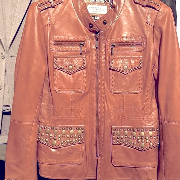 💙NWOT💙Tasha Polizzi💙 Studded Leather Jacket💙 - Picture 7 of 15
